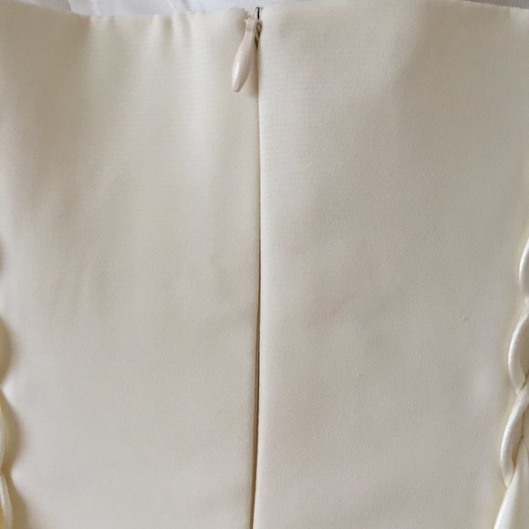 Ivory Floor Length Dress w/Gold Sequins - XS / S - Picture 9 of 11